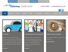Tablet Screenshot of gatewaycu.co.uk